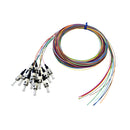 3m ST/PC 12-Fiber OM1 Multimode Simplex 62.5 micron - 900um Pigtail - Color Coded