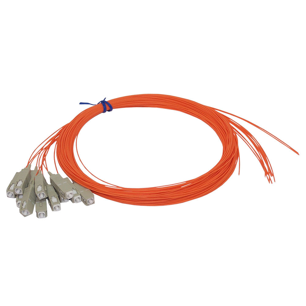 Multimode Simplex 3m SC/PC 12-Fiber OM1 Multimode Simplex 62.5 micron - 900um Pigtail