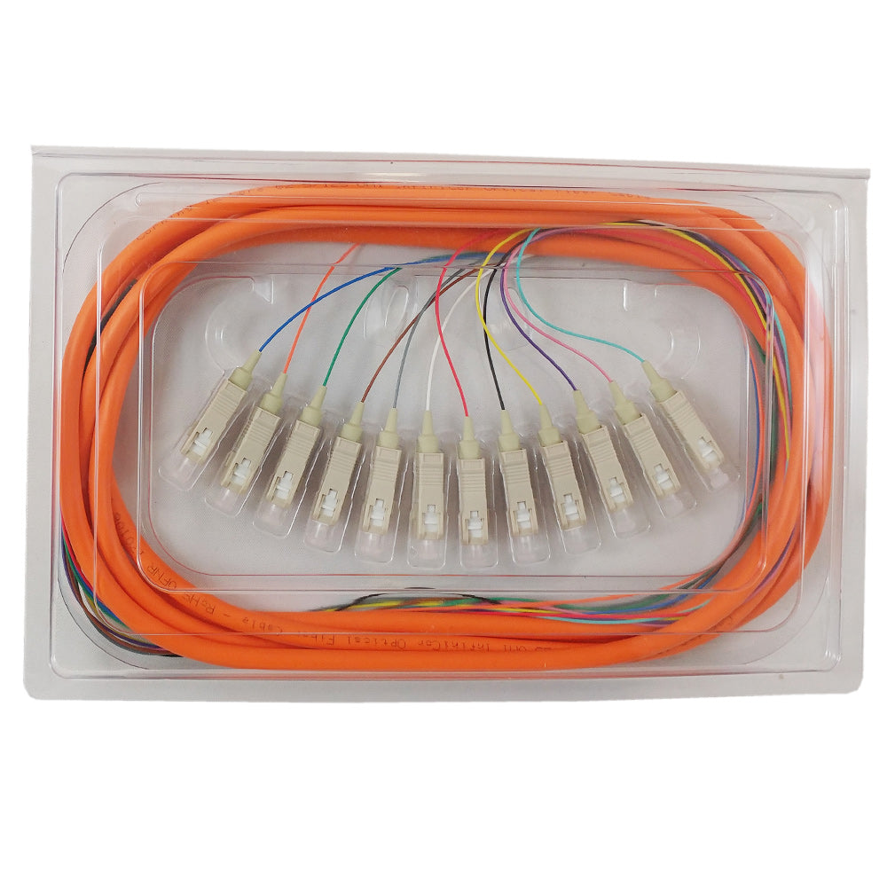 Multimode Simplex 3m SC/PC 12-Fiber OM1 Multimode Simplex 62.5 micron - 900um Jacketed P