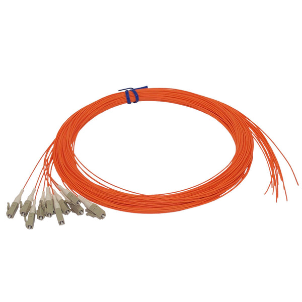 3m LC/PC multimode simplex 62.5 micron OM1 900um pigtail 12-pack - orange