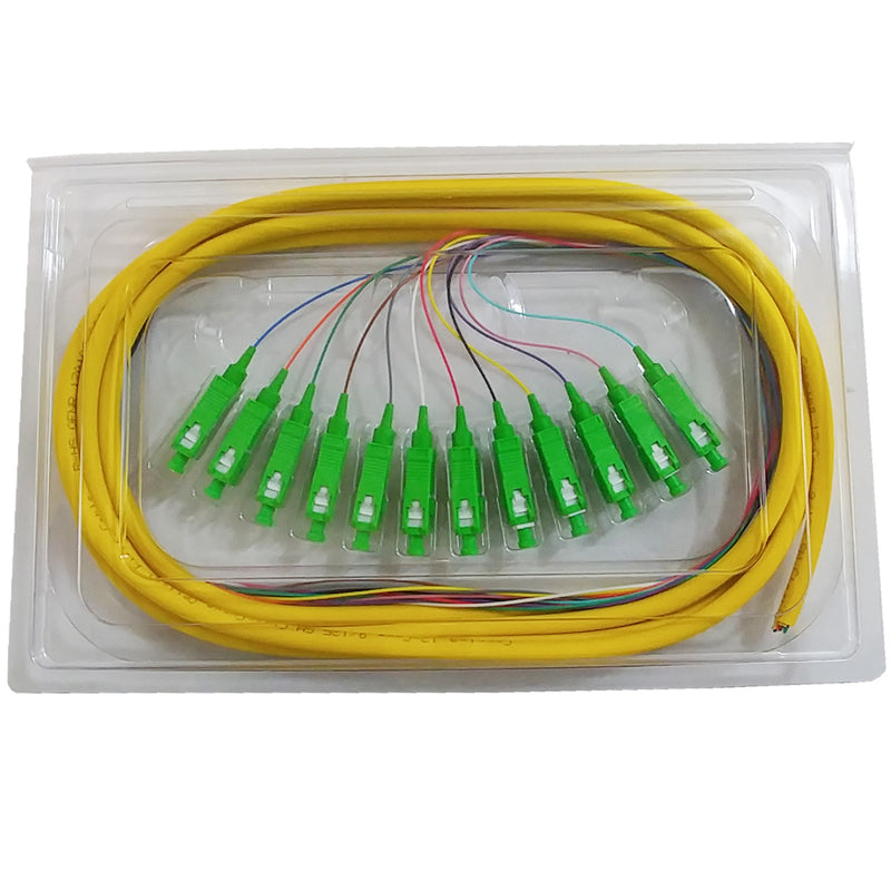3m SC/APC 12-Fiber OS2 Singlemode Simplex 9 micron - 900um Jacketed Pi