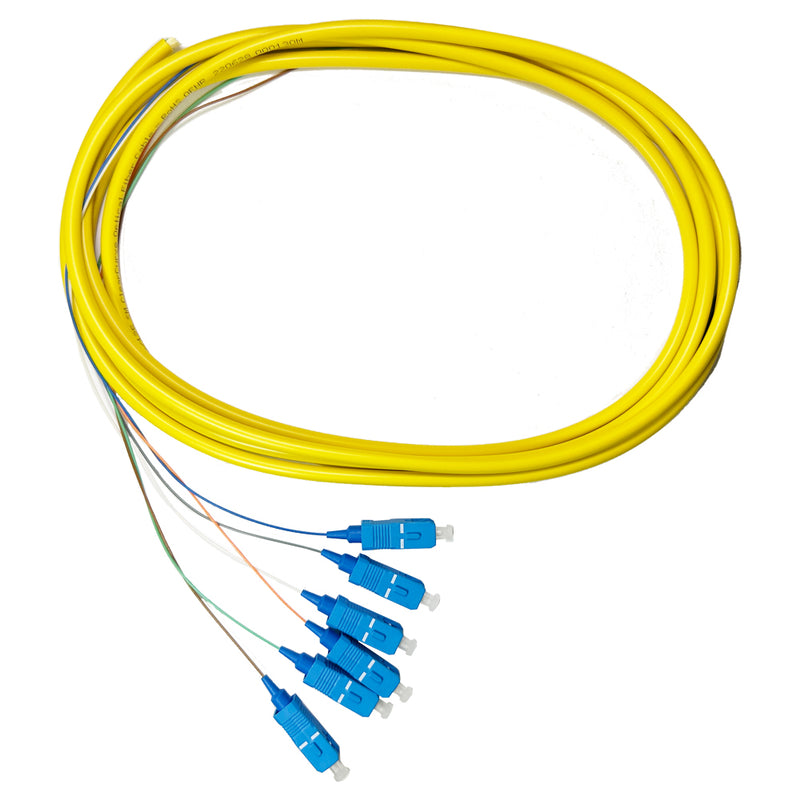 3m SC/UPC OS2 Singlemode Simplex 9 micron - 900um Jacketed Pigtail - 1