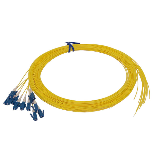 3m LC/UPC singlemode simplex 9 micron 900um pigtail 12-pack - yellow