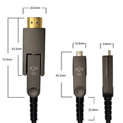 AOC 2.0 - Active Optical Cable - HDMI High Speed with Detachable Head