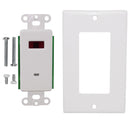 IR Dual Band Decora Wall Plate Receiver (12V DC 30mA) - White