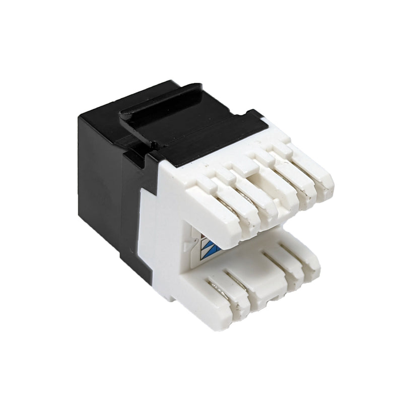 RJ45 Cat5e Slim Profile 180 Degree Jack, 110 Punch-Down