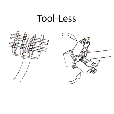 RJ45 Cat8 Slim Profile Jack, 110 Punch/Tool-Less, Shielded