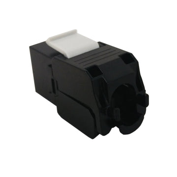 RJ45 Cat6 Slim Profile 180 Degree Jack, 110 Punch-Down or