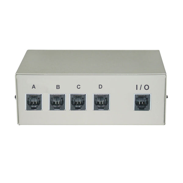 4x1 ABCD RJ12 Manual Switch Box