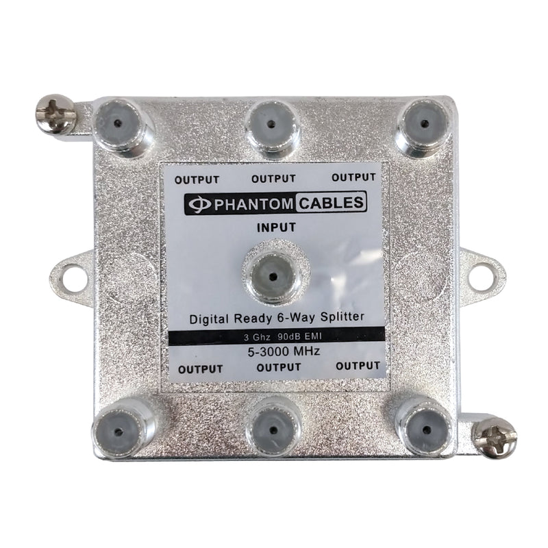 3GHz 90dB Digital Splitters 6-Way