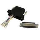 RJ45 Female to DB25 Female Modular Adapter - Black