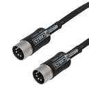 Premium Phantom Cables 5-Pin MIDI Male To Male Cable FT4