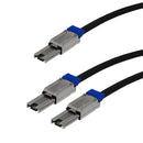 1m External mini-SAS (SFF-8088) to 2x External mini-SAS (SFF-8088) 6G Cable - 30AWG