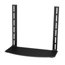 Media Player TV/Bracket Mount Shelf, Glass - Black