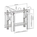 Video Wall TV Mount Bracket, Fully Adjustable - Fits Sizes 45-70 inches - Maximum VESA 600x400