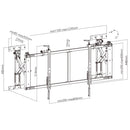 Video Wall TV Mount Bracket - Fully Adjustable - Quick Assembly - Fits Sizes 50-55 inches - Maximum VESA 800x400