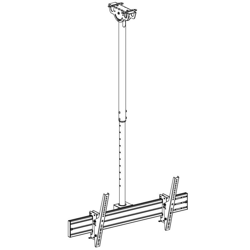 Menu Wall TV Ceiling Mount Bracket, Expandable, Fits Sizes 45-55 inches, Maximum VESA 600x400