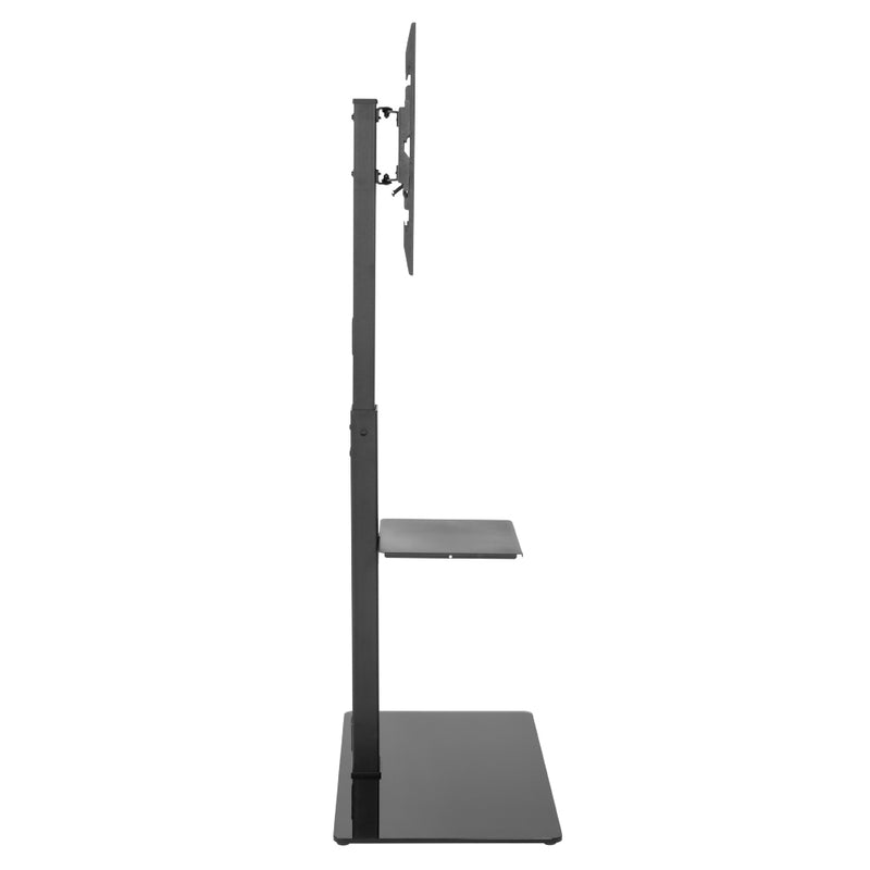 TV Stand with Shelf - Adjustable Height - Fits Sizes 37-70 inches, Maximum VESA 600x400