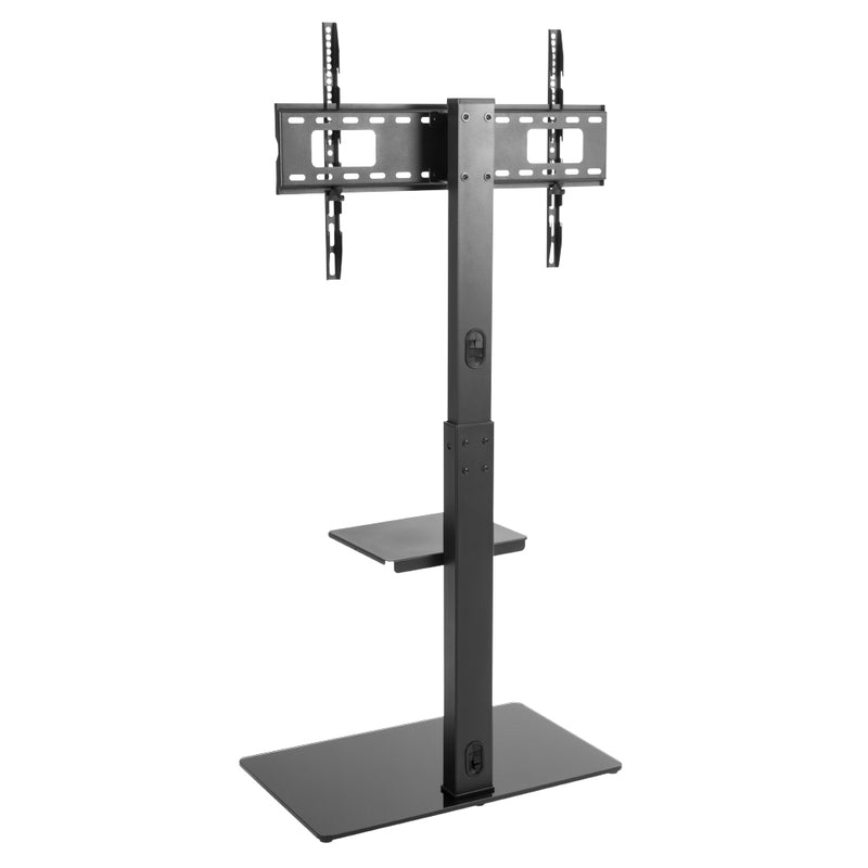 TV Stand with Shelf - Adjustable Height - Fits Sizes 37-70 inches, Maximum VESA 600x400