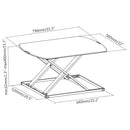 Sit-Stand Desk Workstation Base - Black