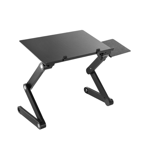 Laptop Stand with Mouse Pad Height Adjustable - Black