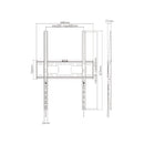 Fixed Portrait TV Wall Mount Bracket for Flat LCD/LEDS - Fits Sizes 37-70 inches - Maximum VESA 400x600