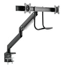 Dual Screen Desktop Display Mount - Full Motion - Fits Monitors 17 to 32 inch