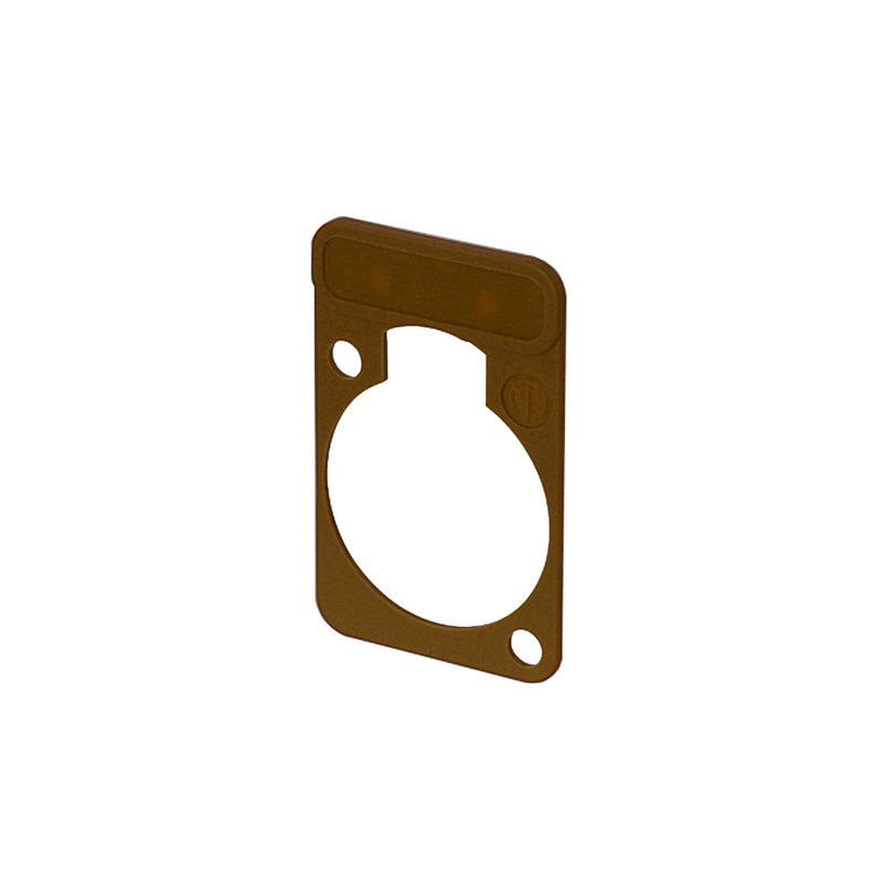Neutrik D-Series Labelling Plate - Brown
