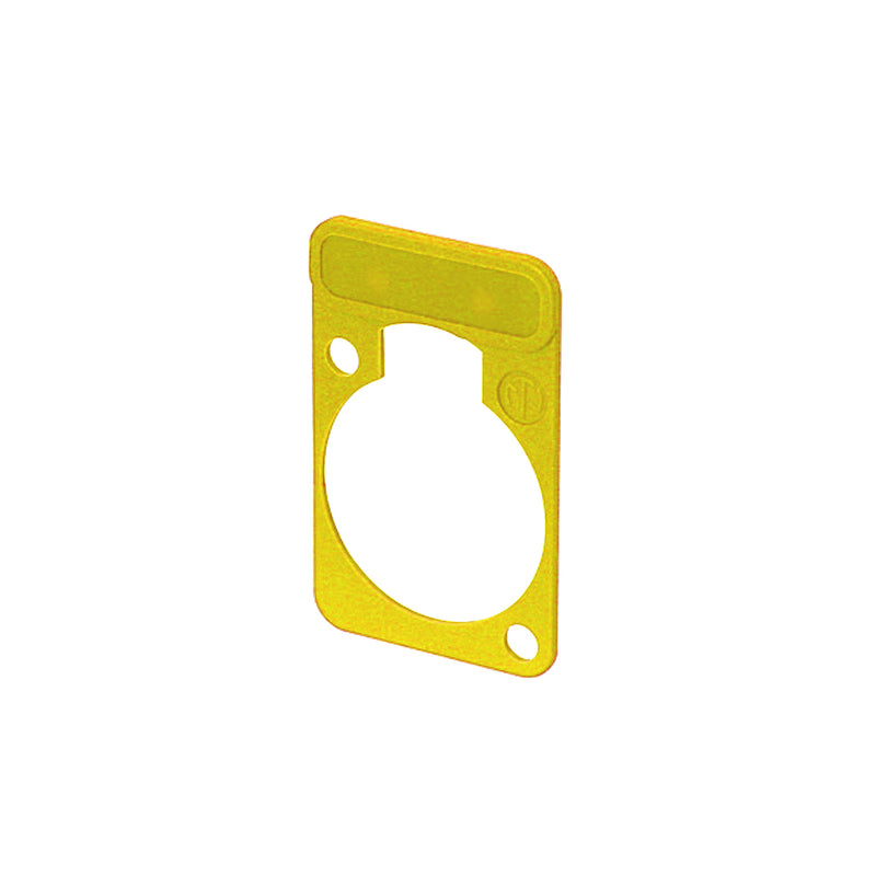 Neutrik D-Series Labelling Plate - Yellow