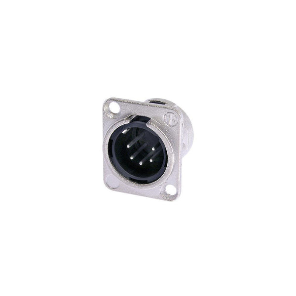 Neutrik DMX 5-pin Male to Solder D-Cut Receptacle