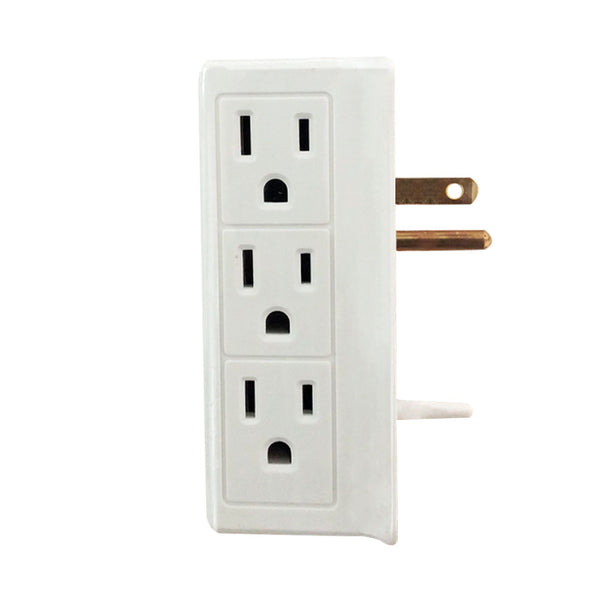 6 Side-Outlet Power Tap - White