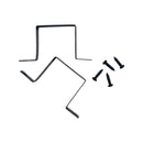 12 Outlet Metal Power Strip - 48'' Length - Straight Plug with 6ft Cord - Black