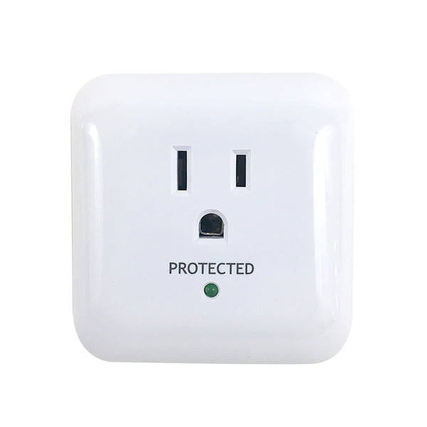 1 Outlet Power Tap 900J Surge Protection - White