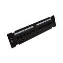 12-Port CAT6 Patch Panel, Self Mount Patch Panel - 110 Punch-Down