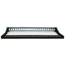 24-port Keystone Patch Panel - 19 inch Rackmount 1U - High Density with Cable Manager - Shielded - Unloaded