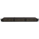 48-Port CAT6A Shielded Patch Panel, 19" Rackmount 1U