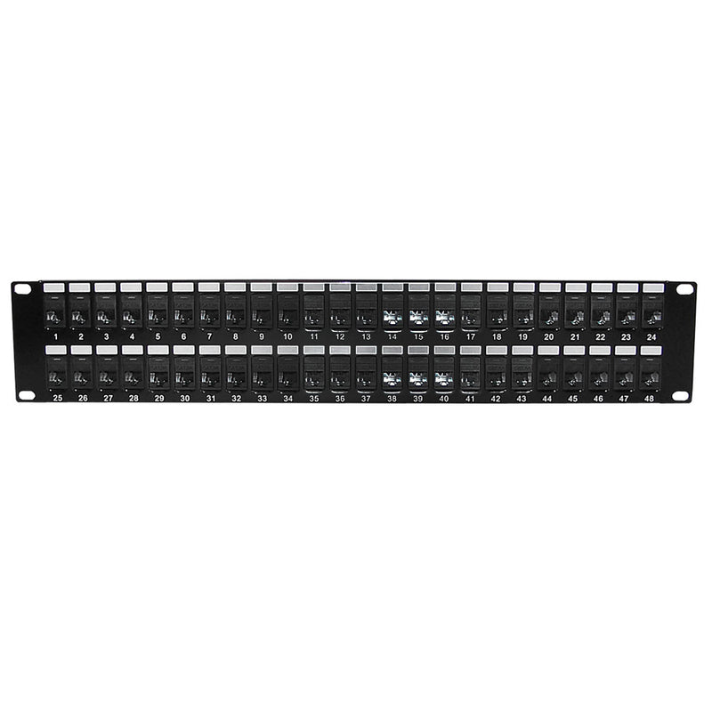48-Port CAT6A Patch Panel, 19