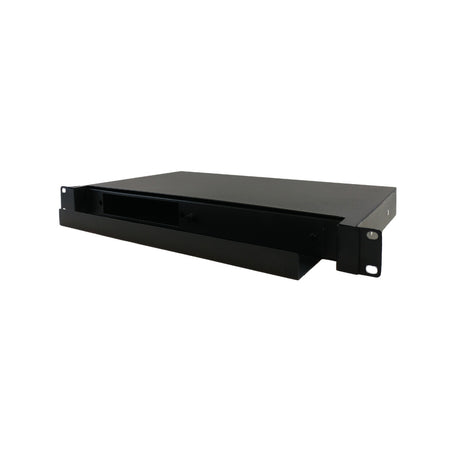 1U 19" Rackmount FDU with Slide Out holds 2 panels - Black