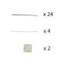 2U 19" Rackmount FDU with Slide Out  (holds 4 panels) (Non-LGX) - Black