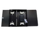Indoor Wall Mounted Fiber Optic Distribution Box (24 Couplers Maximum) - Black