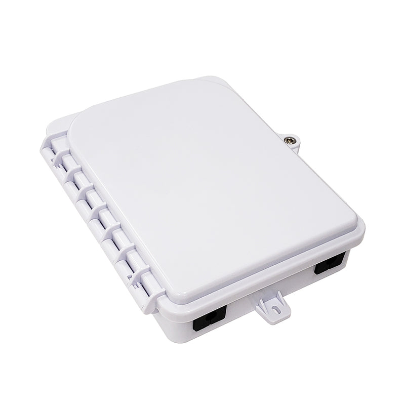Outdoor 1-port Plastic Fiber Terminal Box with SC/APC Simplex Coupler IP65 - White