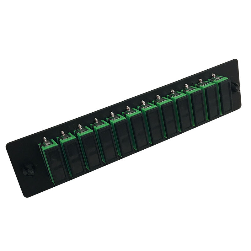 Loaded Adapter Panel with 12 x Duplex SC/APC Singlemode (Non-LGX) - Bl
