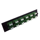 Loaded Adapter Panel with 12x Duplex LC/APC Singlemode (Non-LGX) - Black