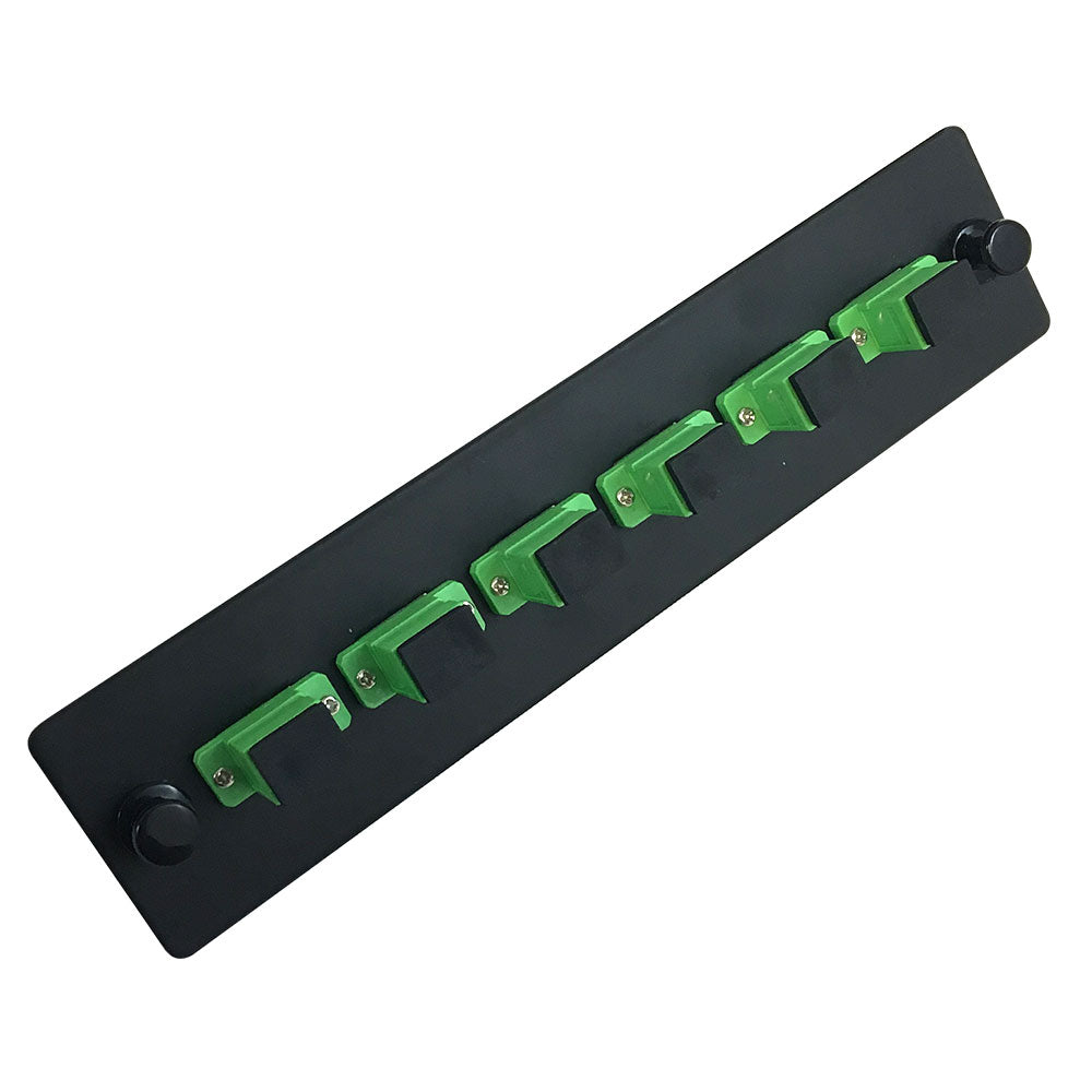 Loaded Adapter Panel with 6x Simplex SC/APC Singlemode (Non-LGX) - Bla