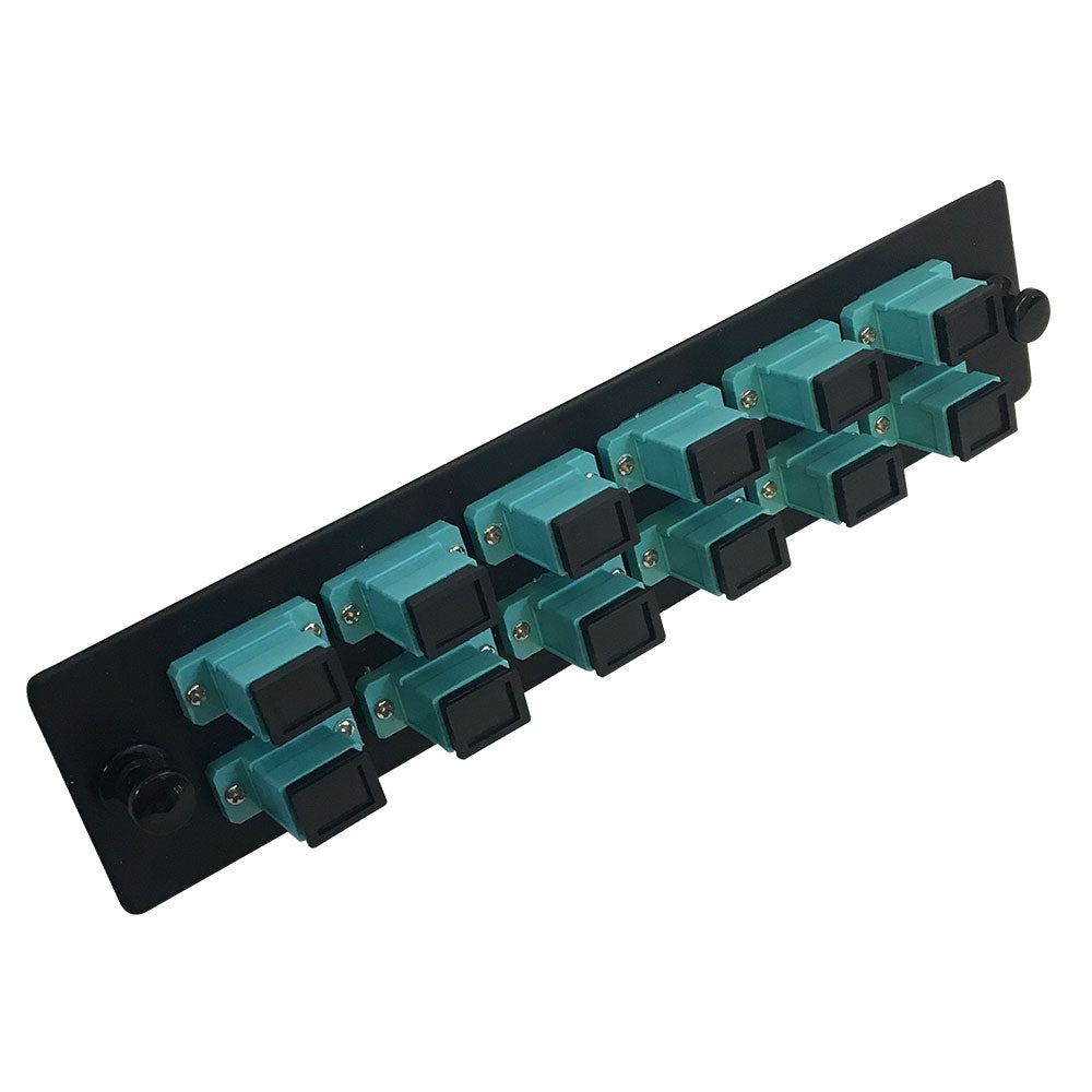 Loaded Adapter Panel with 12x Simplex SC/PC Multimode 10G (Non-LGX)