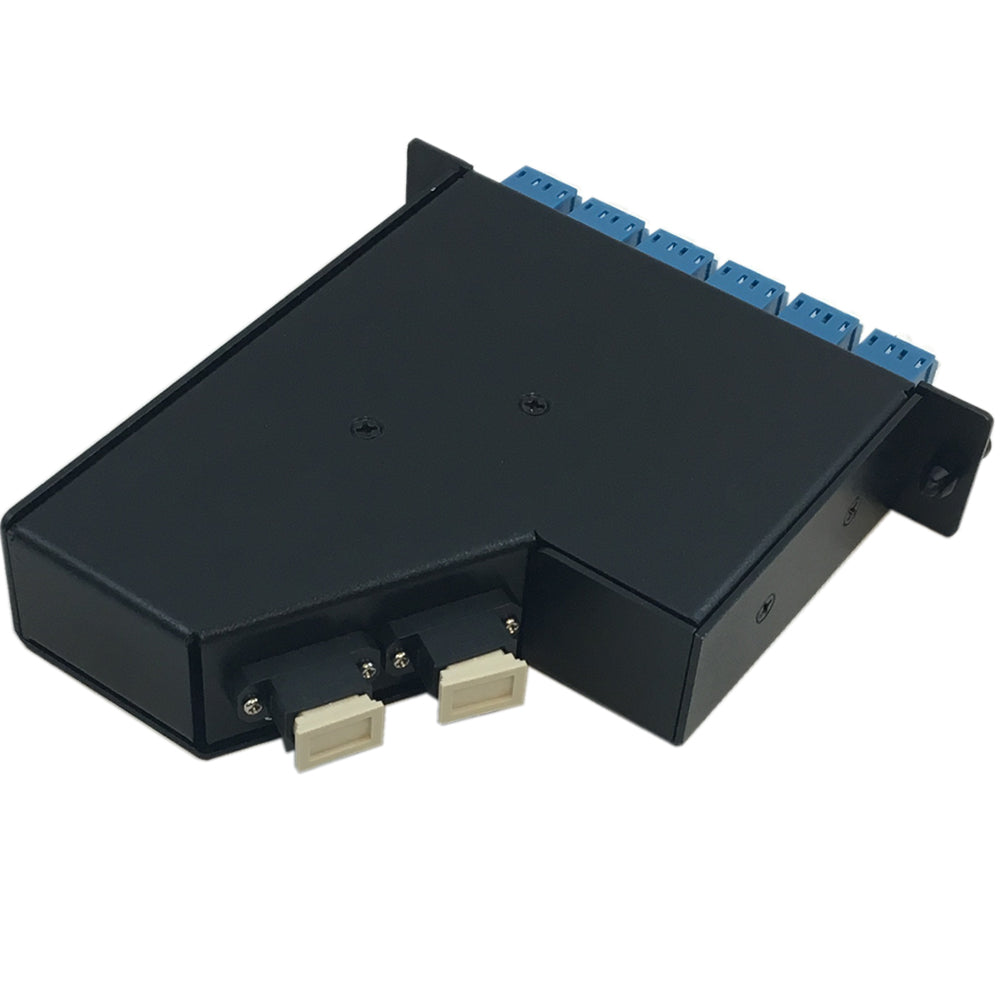 24-Fiber Singlemode LGX Style Cassette 2x MPO Male to 12x LC/UPC Duplex