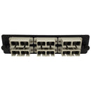 Loaded LGX Adapter Panel with 6x Duplex SC/PC Multimode - Black
