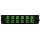 Loaded LGX Adapter Panel with 6x Duplex LC/APC Singlemode - Black