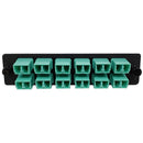 Loaded LGX Adapter Panel with 12x Duplex LC/PC Multimode 10G - Black