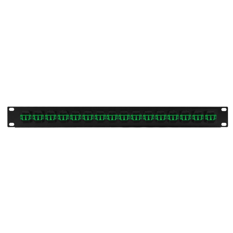 16 Port LC/LC APC Singlemode 9u Duplex Patch Panel - 19" Rackmount 1U